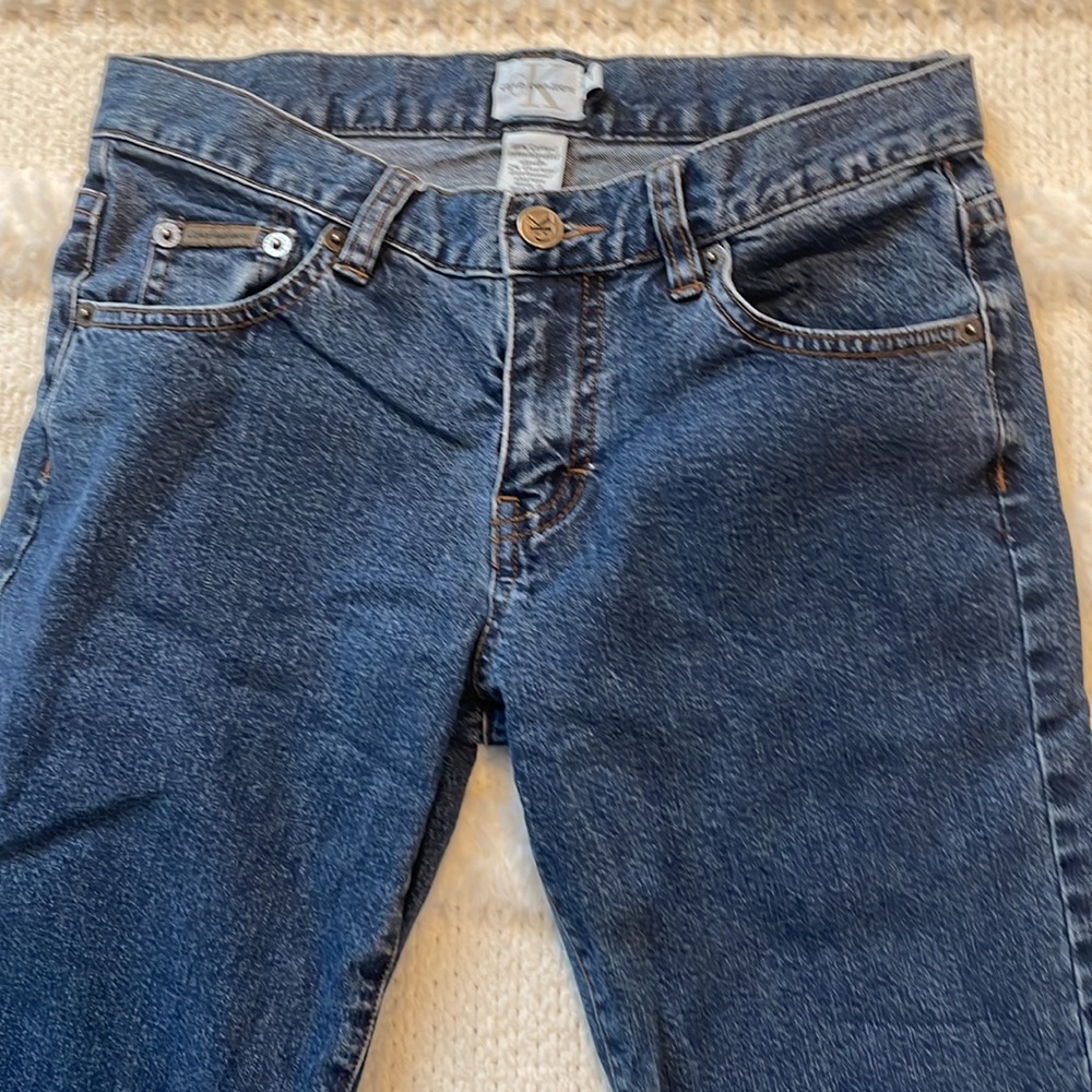 Calvin Klein high waisted flare jeans junior women’s size 1 - Picture 3 of 16